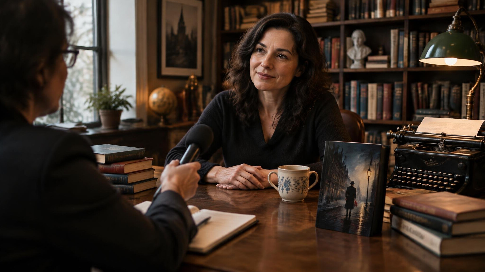 author interview setup