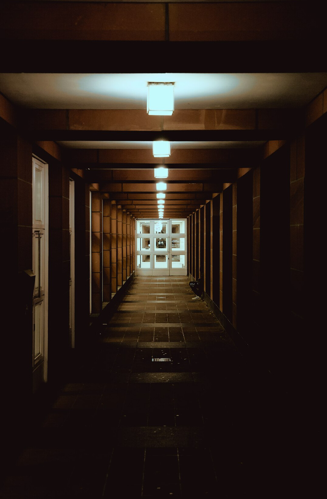 dark hallway with shadows