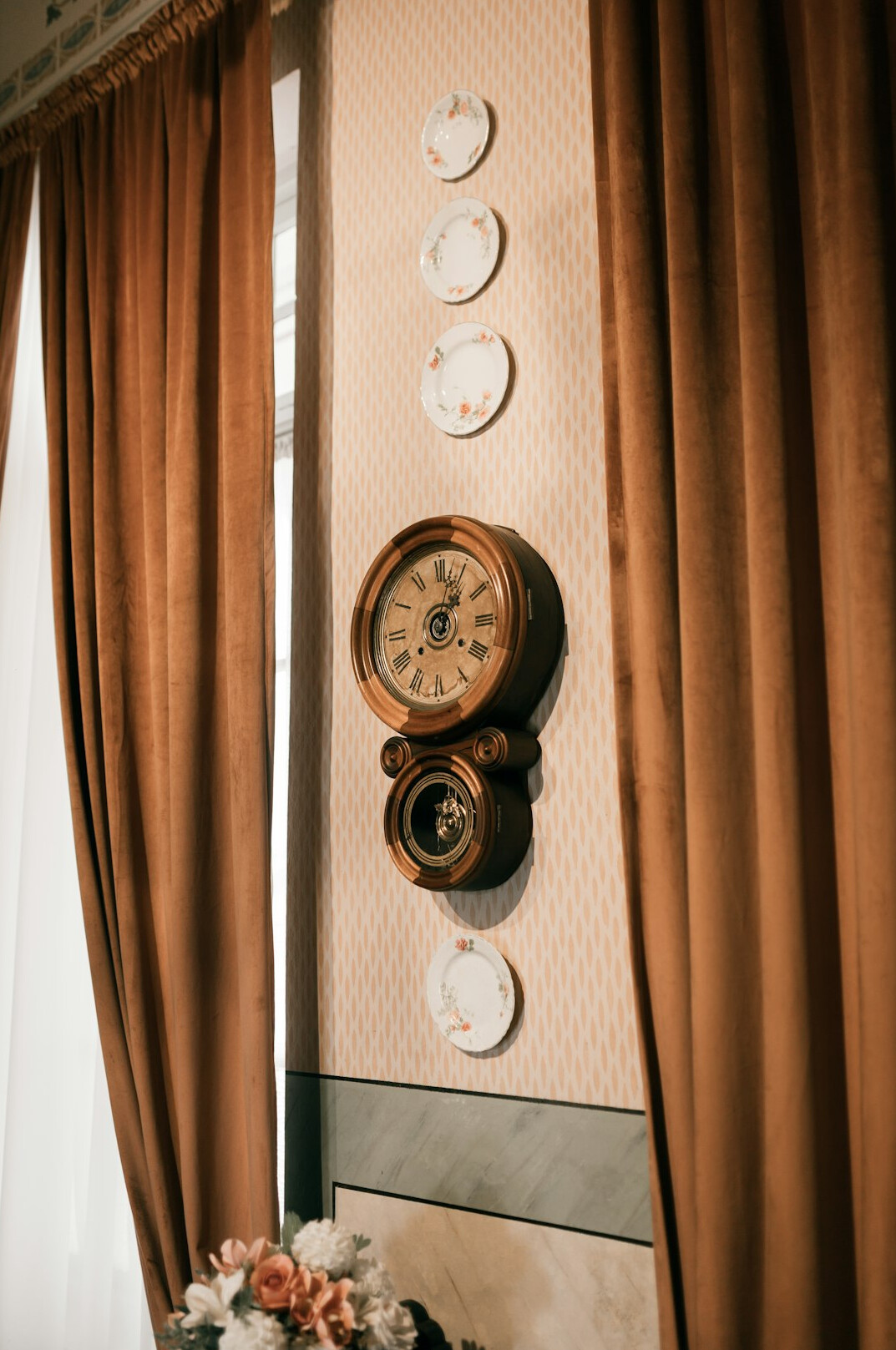 old clock on wall